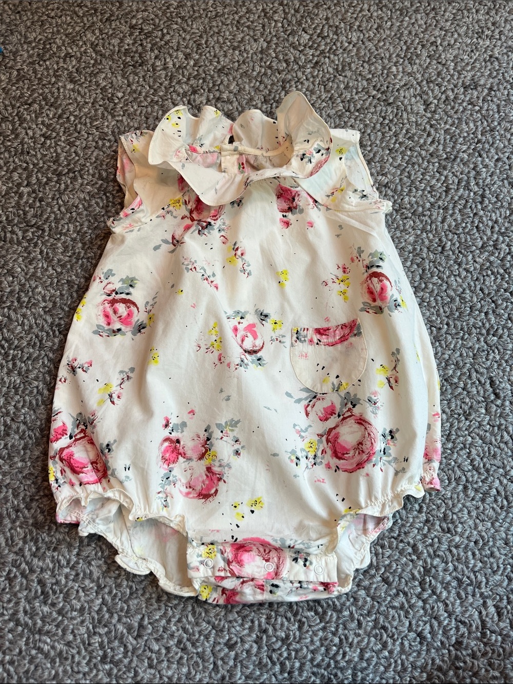Bonpoint floral bubble romper